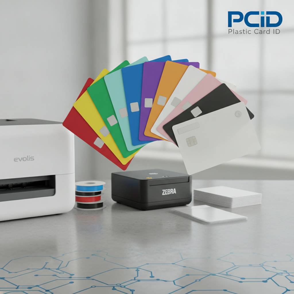 Card Printers and Ribbons for Colored Stock Programs