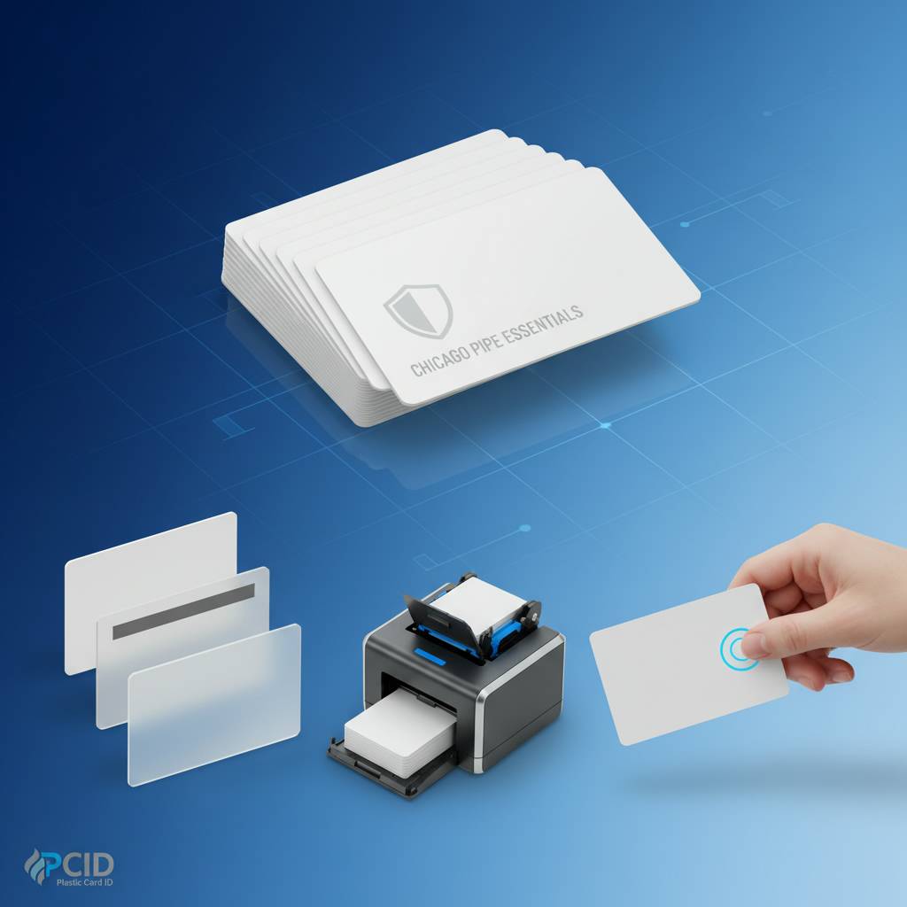 Blank Plastic Cards for Employee ID Badges - Plastic Card ID