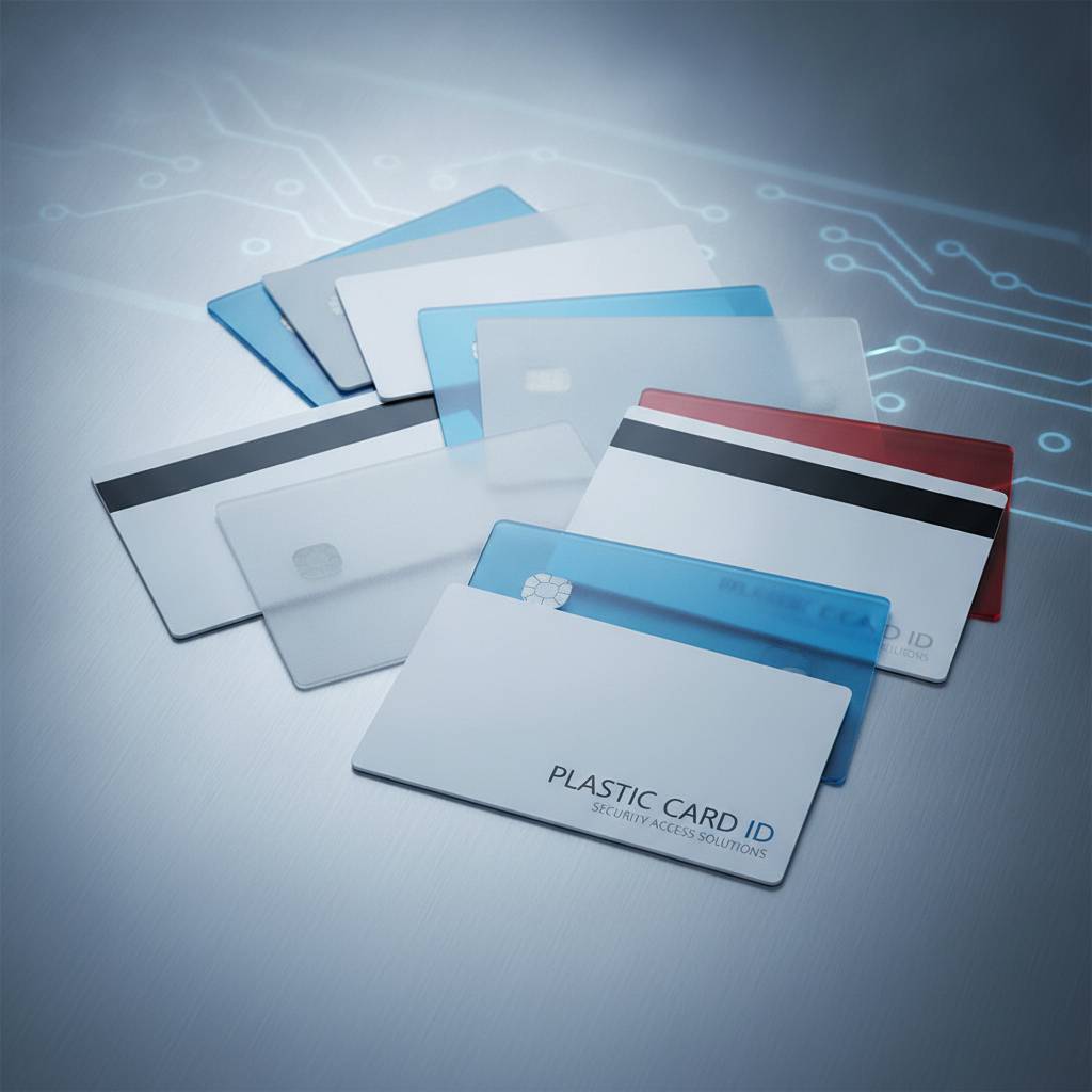 Blank plastic cards for security access control